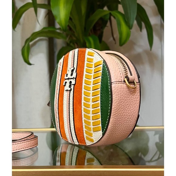 ♦️♦️ AUTHENTIC TORY BURCH MCGRAW STRIPED CAMERA BAG ♦️♦️ - Picture 3 of 13